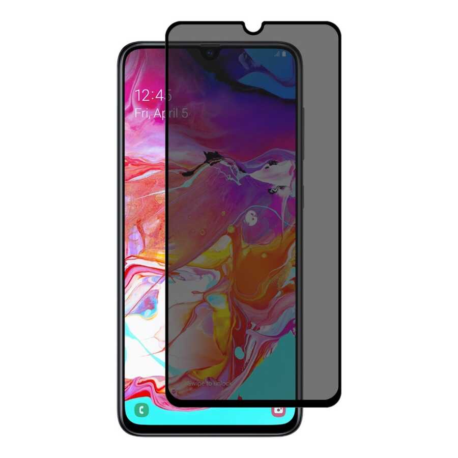 Oppo A72 Uyumlu Davin 5D Privacy Cam NXXA Ekran Koruyucu